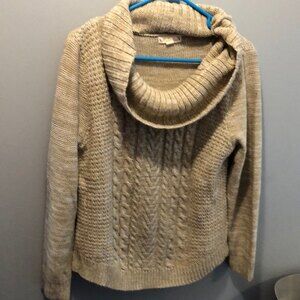 Wide cowl neck sweater size large